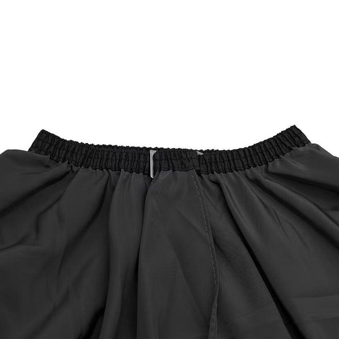 Professionele zwarte kapperscape - elastische sluiting en clip