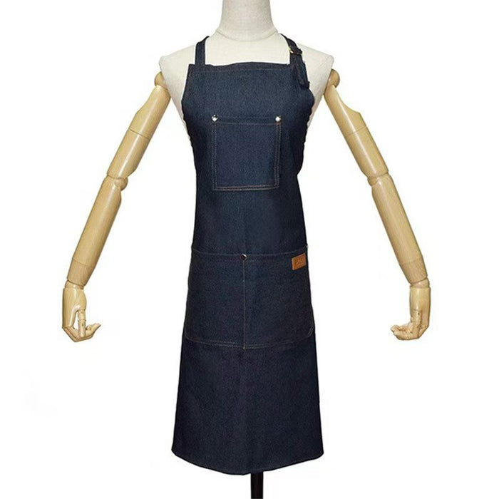 Professionele barbier denim schort