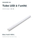 Tube LED pour éclairage hexagonal 117,5 cm – 16 W – Blanc froid 6500 K 1