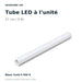 Tube LED pour éclairage hexagonal 57 cm – 9 W – Blanc froid 6500 K 1