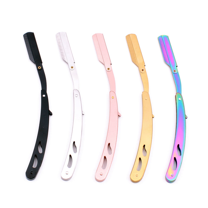 Rasoir de Barbier à Lame Remplaçable - Design Classique Multicolore