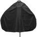 Professionele zwarte kapperscape - elastische sluiting en clip 1