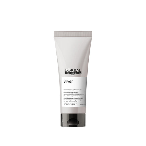 L'Oréal Professionnel Silver Conditioner 200ml – Soin déjaunisseur éclat cheveux gris et blancs