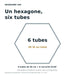Tube LED pour éclairage hexagonal 44 cm – 6 W – Blanc froid 6500 K 6
