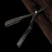 Rasoir de Barbier Professionnel à Lame Interchangeable - Noir & Argent 1