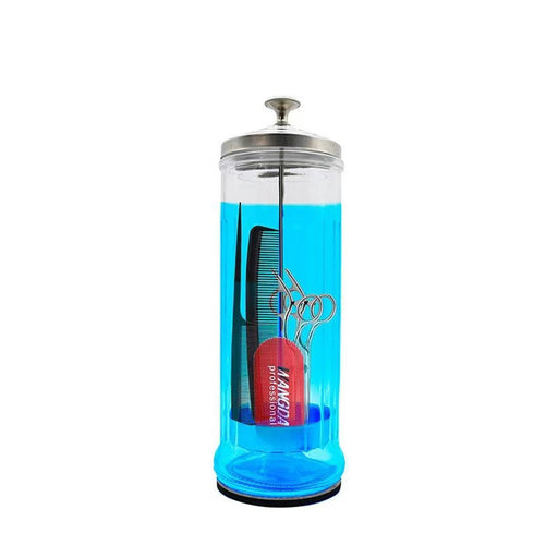 Professionele desinfectiepot 1500 ml - roestvrij staal en glas