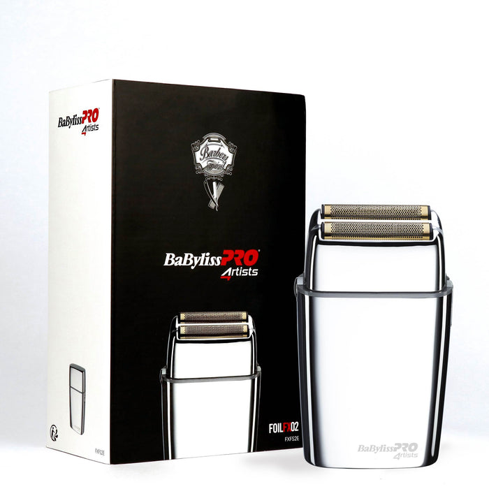 BabylissPRO Scheerapparaat Chroom Metalen Dubbele Folie – FXFS2E