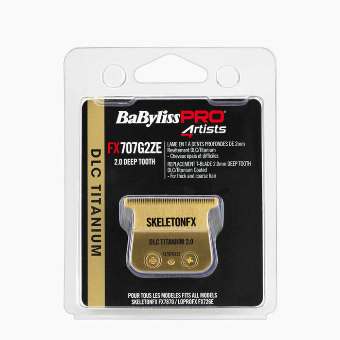 BabylissPRO – Diepe tanden 2,0 mm DLC titanium mes FX707G2ZE voor SkeletonFX FX7870