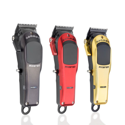 GAMMA+ – Tondeuse Boosted Clipper (Noir, Rouge, Doré)