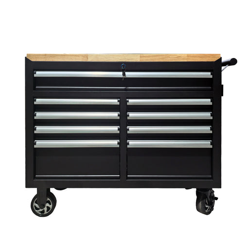 Barber Work Station 9 Drawer – Meuble Barbier avec Tiroirs et Prises Intégrées – Black