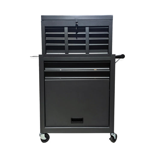 Barber Trolley Station Pro – Meuble Barbier Mobile avec Prises Intégrées – Grey
