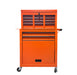 Barber Trolley Station Pro – Meuble Barbier Prises Intégrées – Orange 1