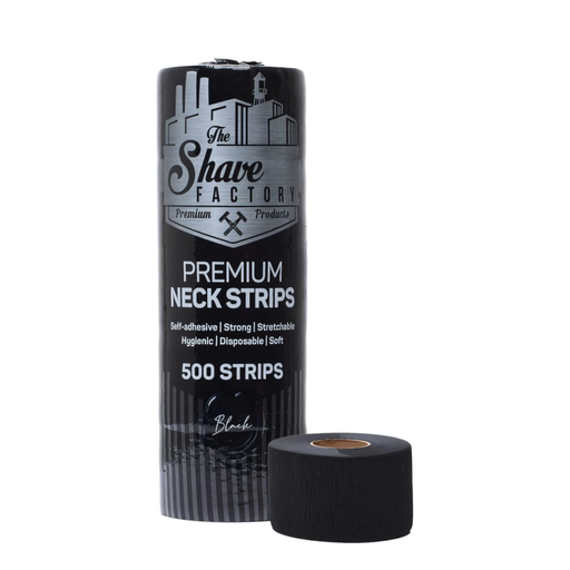 The Shave Factory – Neck Paper Premium Noirs – Jetables & Élastiques