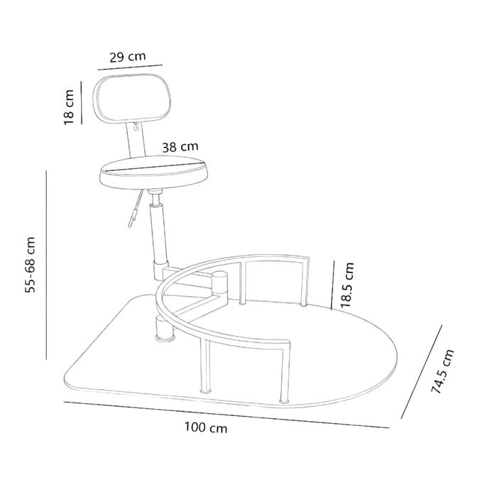 Joker Rotating Workbench – Barber & Salon Workstation