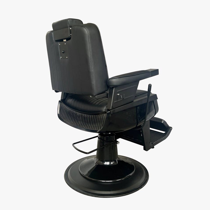 Barber Chair - Trans Black | Fauteuil de Barbier Premium au Design Rétro
