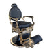 Barber Chair Diamond Zwart & Goud – Vintage Barberstoel 1