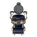 Barber Chair Diamond Zwart & Goud – Vintage Barberstoel 2