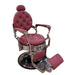 Barber Chair Red Prince – Vintage Barberstoel Bordeaux 1