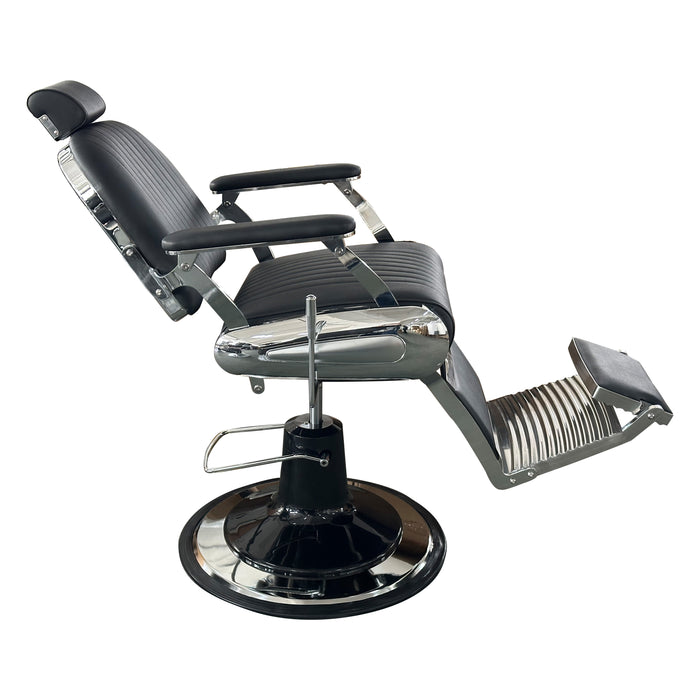 Barber Chair Dapper Black – Fauteuil Barbier Noir