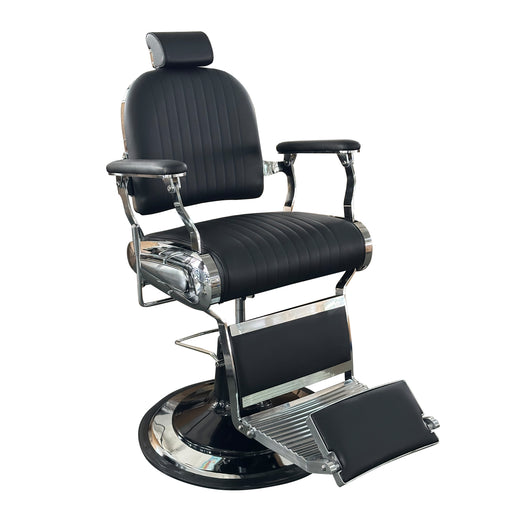 Barber Chair Dapper Black – Fauteuil Barbier Noir