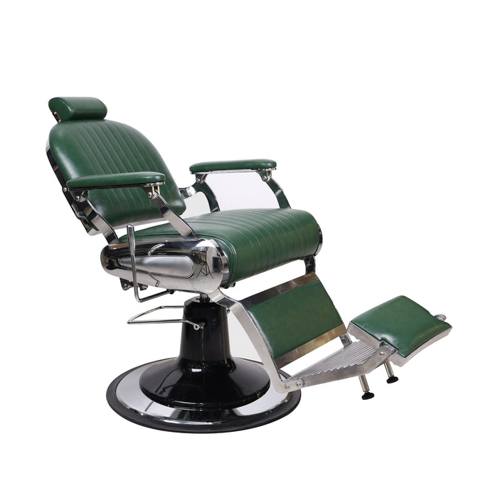 Barber Chair Dapper Green – Fauteuil Barbier Vert Vintage