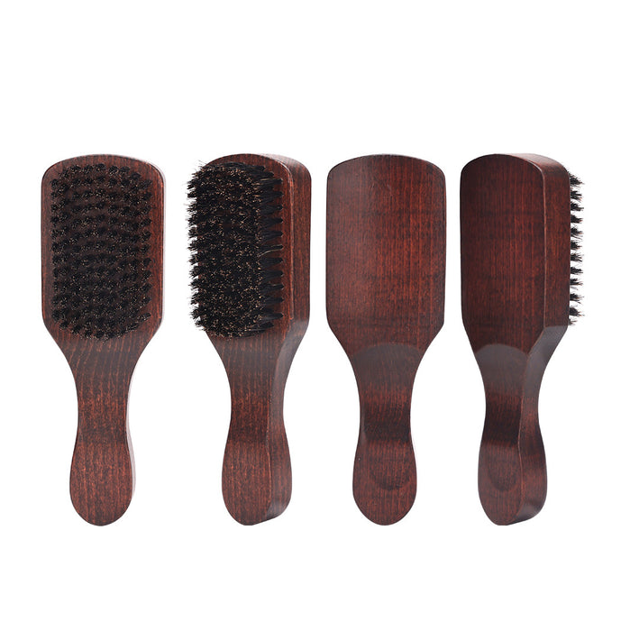 Houten baard- en haarborstel