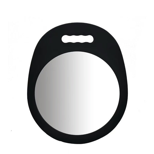 Ronde kappersspiegel met ergonomische handgreep