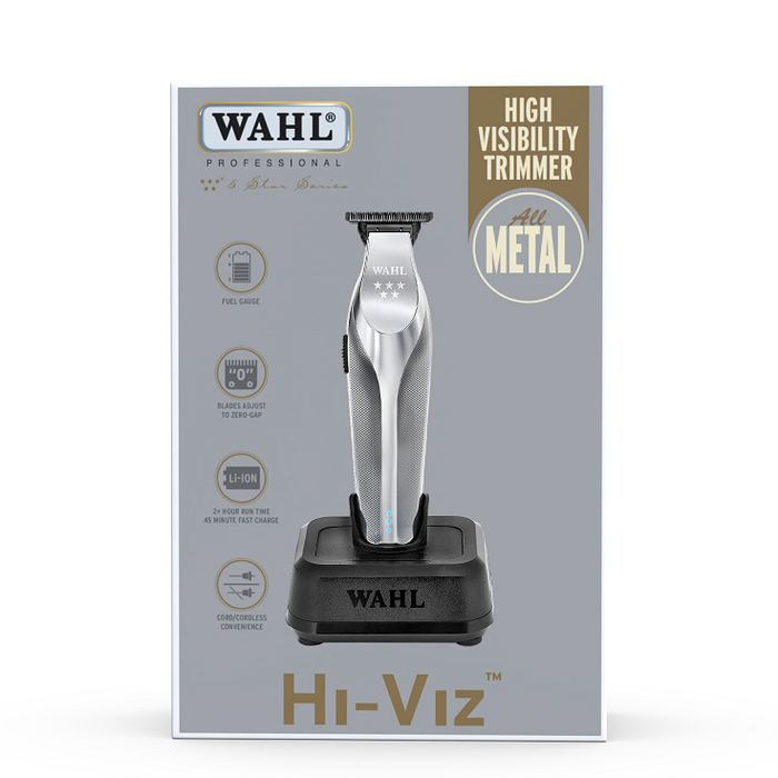 WAHL Hi-Viz Trimmer – Draadloze precisietrimmer met dockingstation