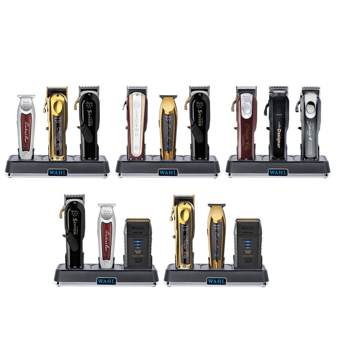 WAHL Power Station – Drievoudig laadstation voor tondeuses en trimmers